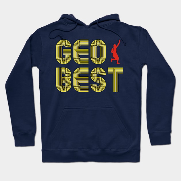 George Best Footballer Hoodie by Ricardo77